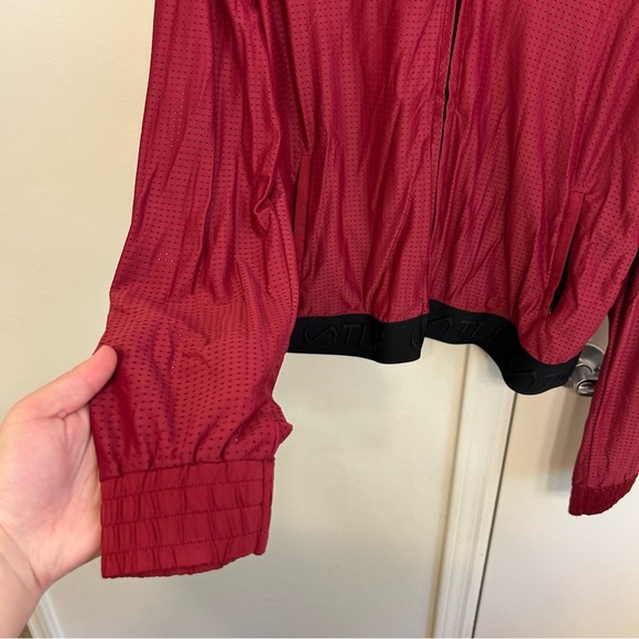 TLF Perforated Mesh Maddox Jacket Red Black Active Lightweight Size Large - Picture 4 of 10